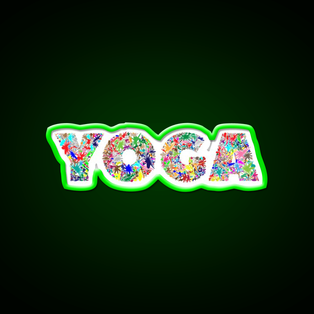 Yoga Led Neon Sign For Wellness Space Yoga Studio Led Sign Rgb Color - Shineneon
