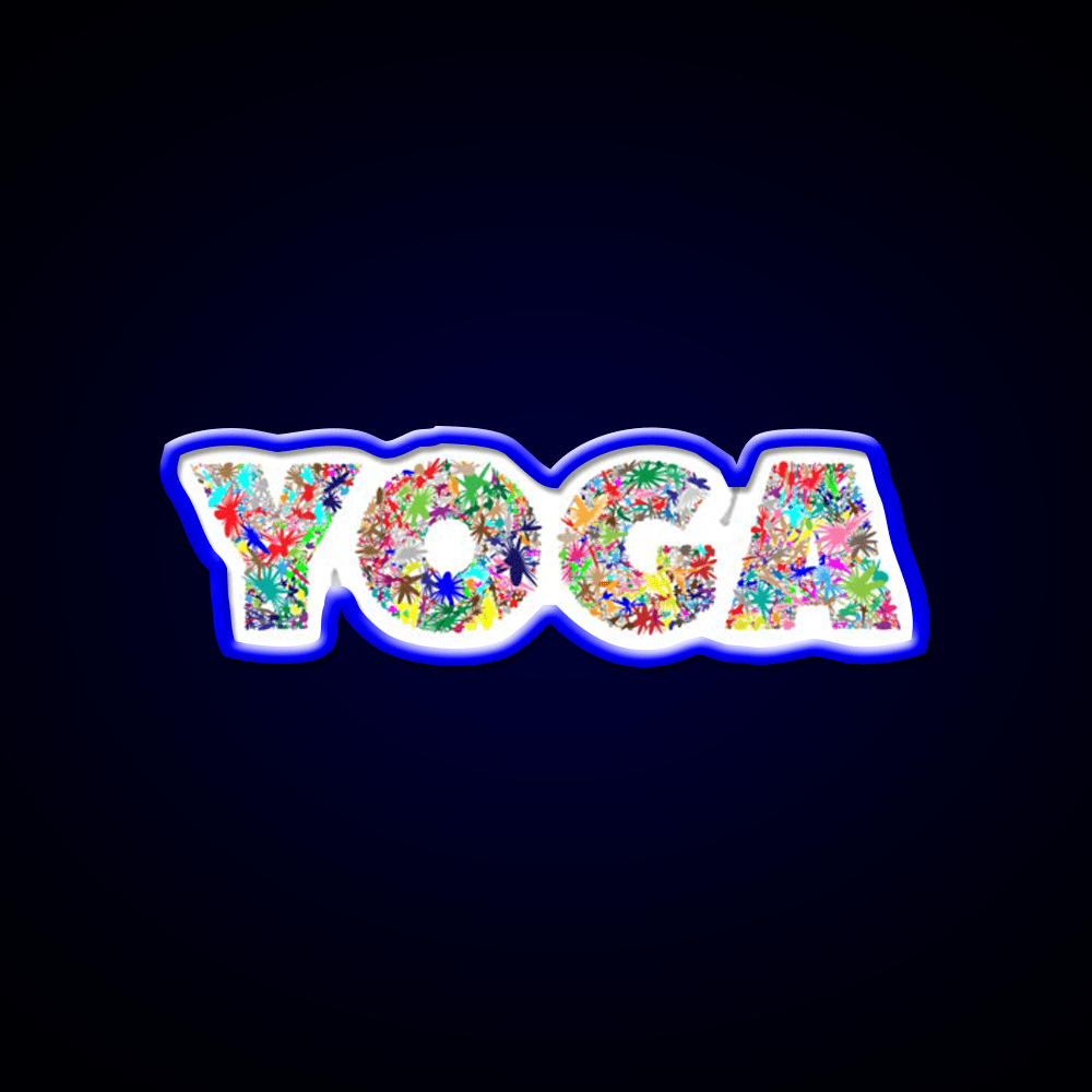 Yoga Led Neon Sign For Wellness Space Yoga Studio Led Sign Rgb Color - Shineneon