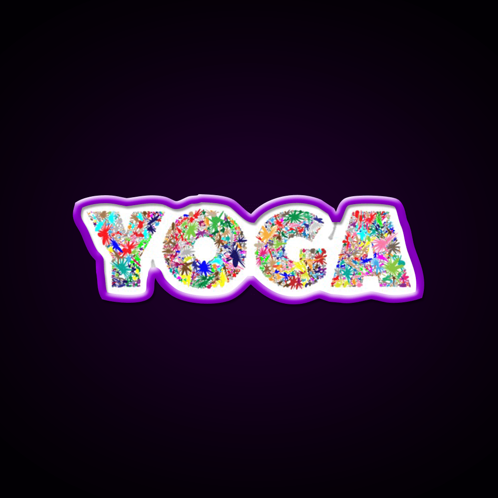 Yoga Led Neon Sign For Wellness Space Yoga Studio Led Sign Rgb Color - Shineneon