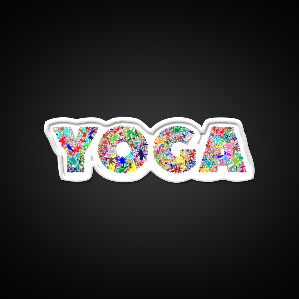 Yoga Led Neon Sign For Wellness Space Yoga Studio Led Sign Rgb Color