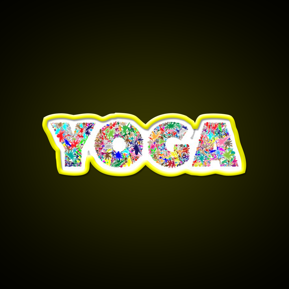 Yoga Led Neon Sign For Wellness Space Yoga Studio Led Sign Rgb Color