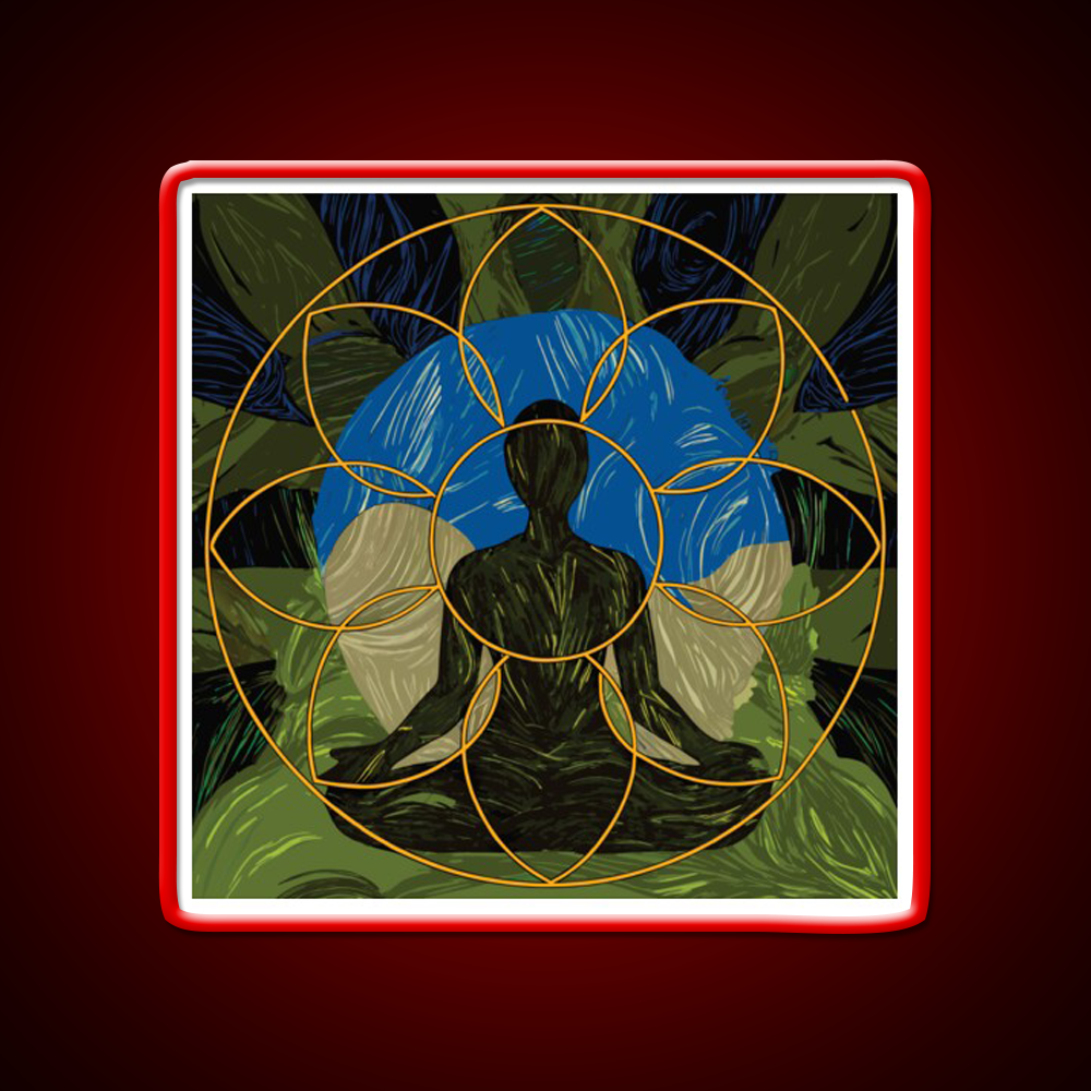 Yoga Led Neon Sign For Wellness Space Yoga Studio Light Sign Rgb Color