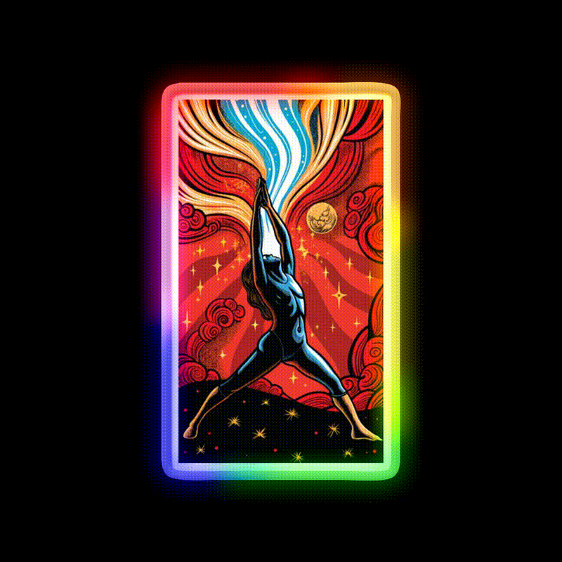 Yoga Led Neon Sign For Wellness Space Yoga Studio Neon Light Rgb Color