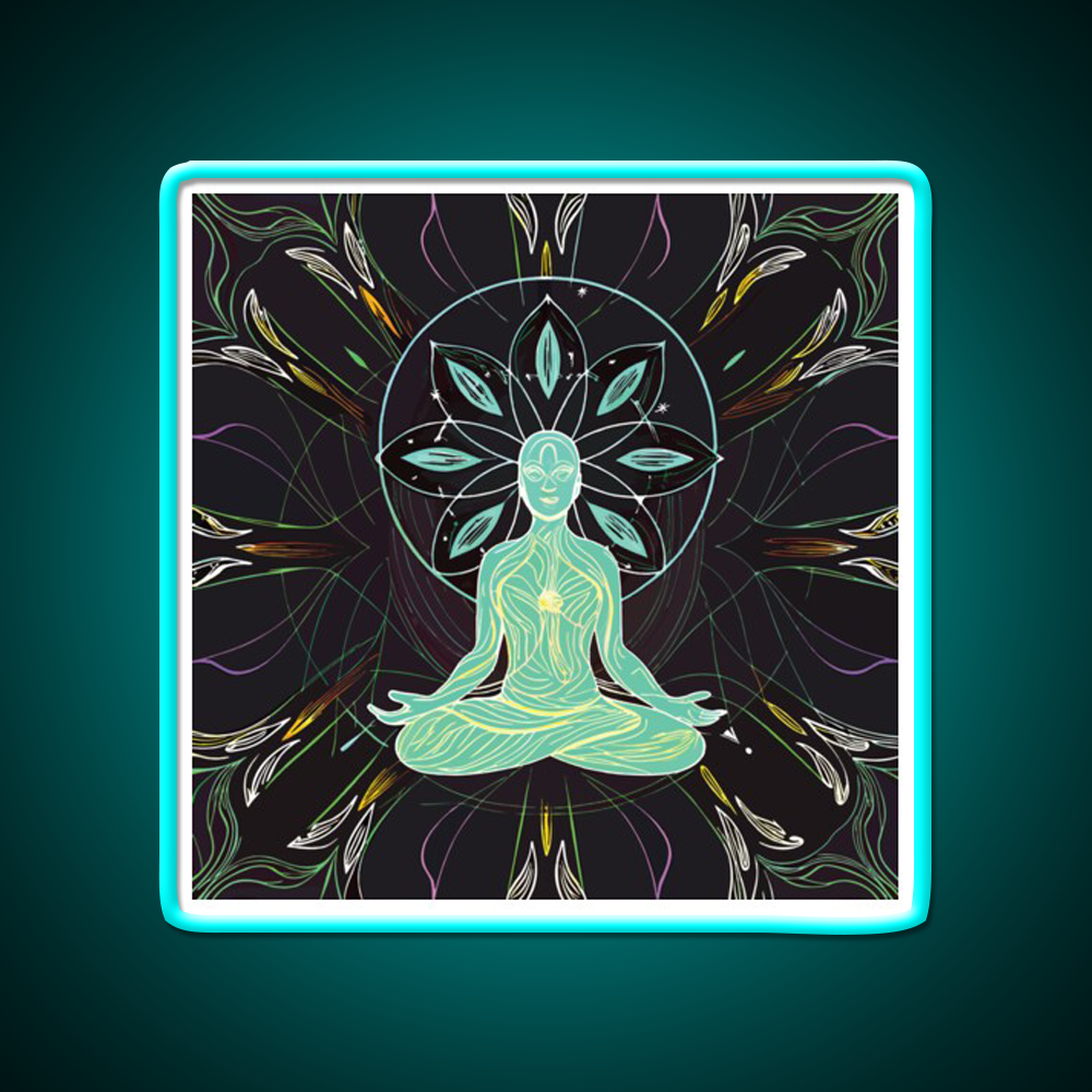 Yoga Led Neon Sign For Wellness Space Yoga Studio Wall Sign Rgb Color