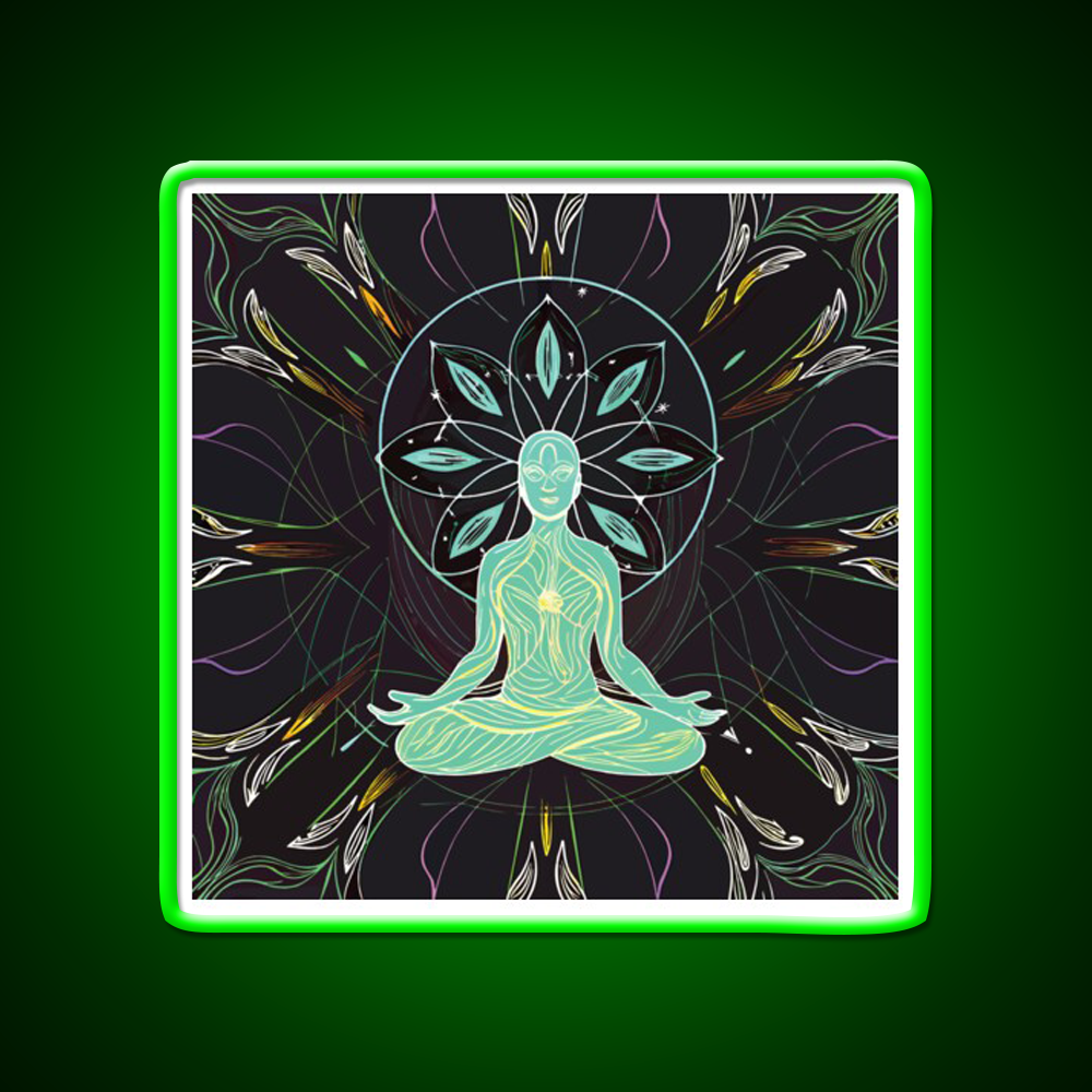 Yoga Led Neon Sign For Wellness Space Yoga Studio Wall Sign Rgb Color