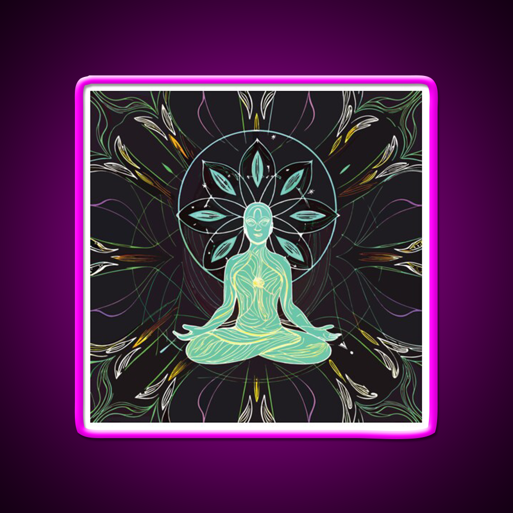 Yoga Led Neon Sign For Wellness Space Yoga Studio Wall Sign Rgb Color