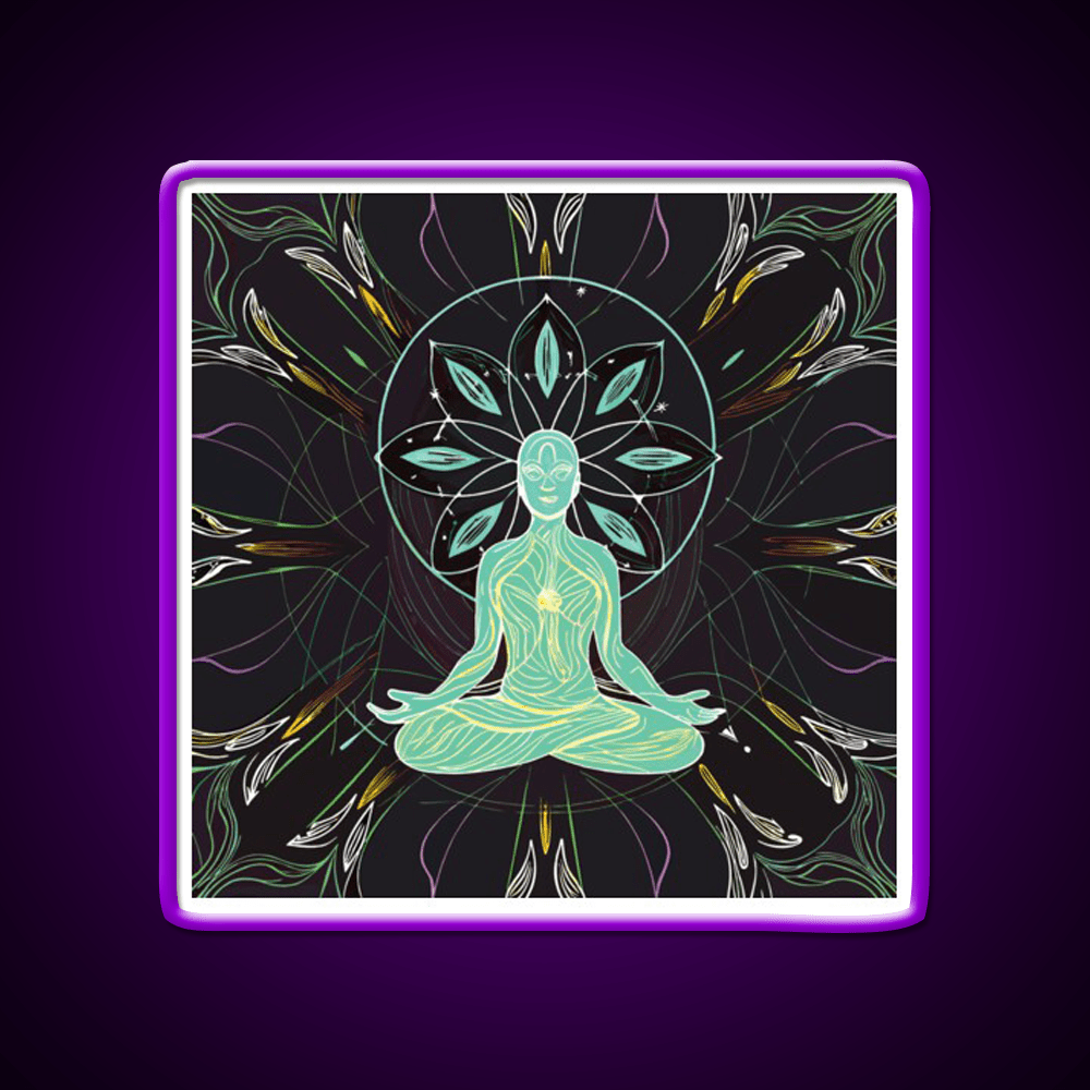 Yoga Led Neon Sign For Wellness Space Yoga Studio Wall Sign Rgb Color - Shineneon