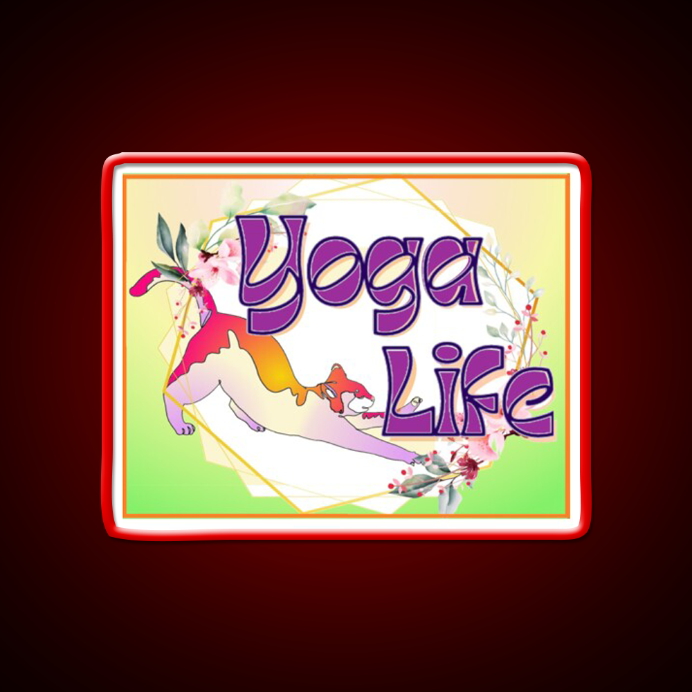 Yoga Life Yoga Led Neon Sign For Wellness Space Rgb Color