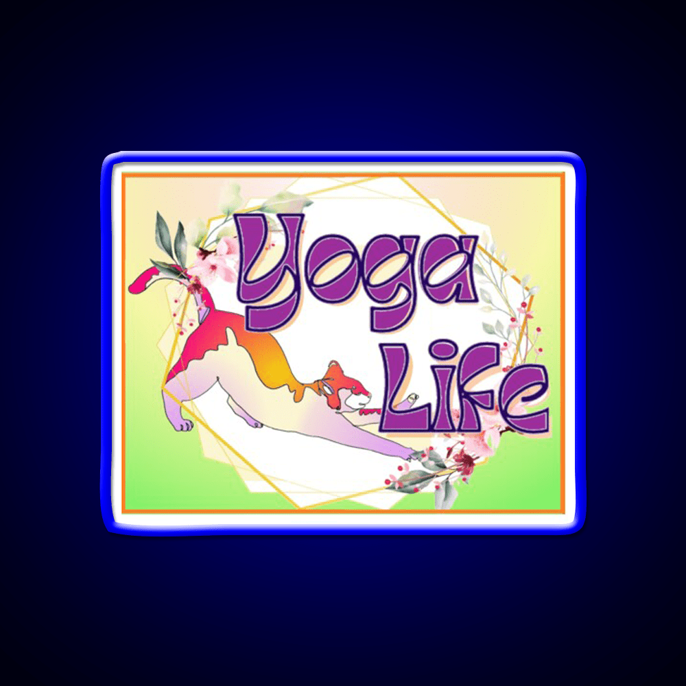 Yoga Life Yoga Led Neon Sign For Wellness Space Rgb Color - Shineneon