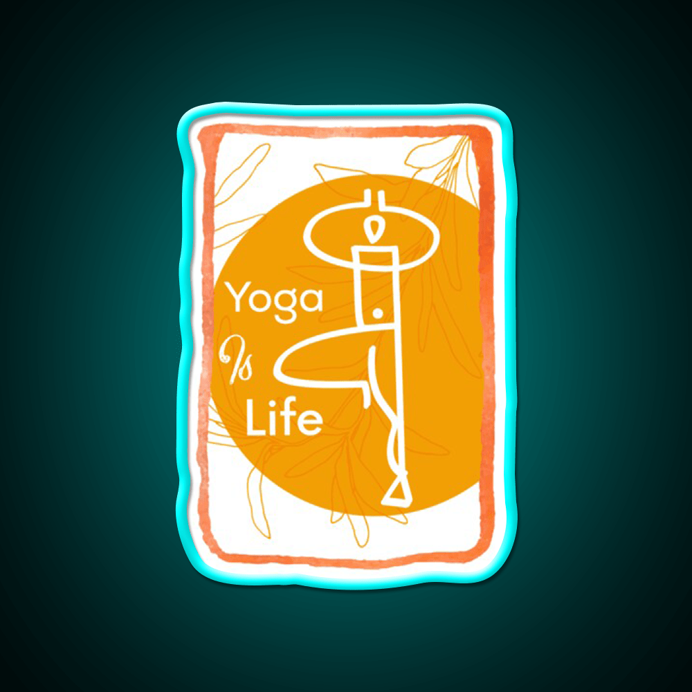 Yoga Life Yoga Led Neon Sign For Wellness Space Yoga Studio Rgb Color - Shineneon