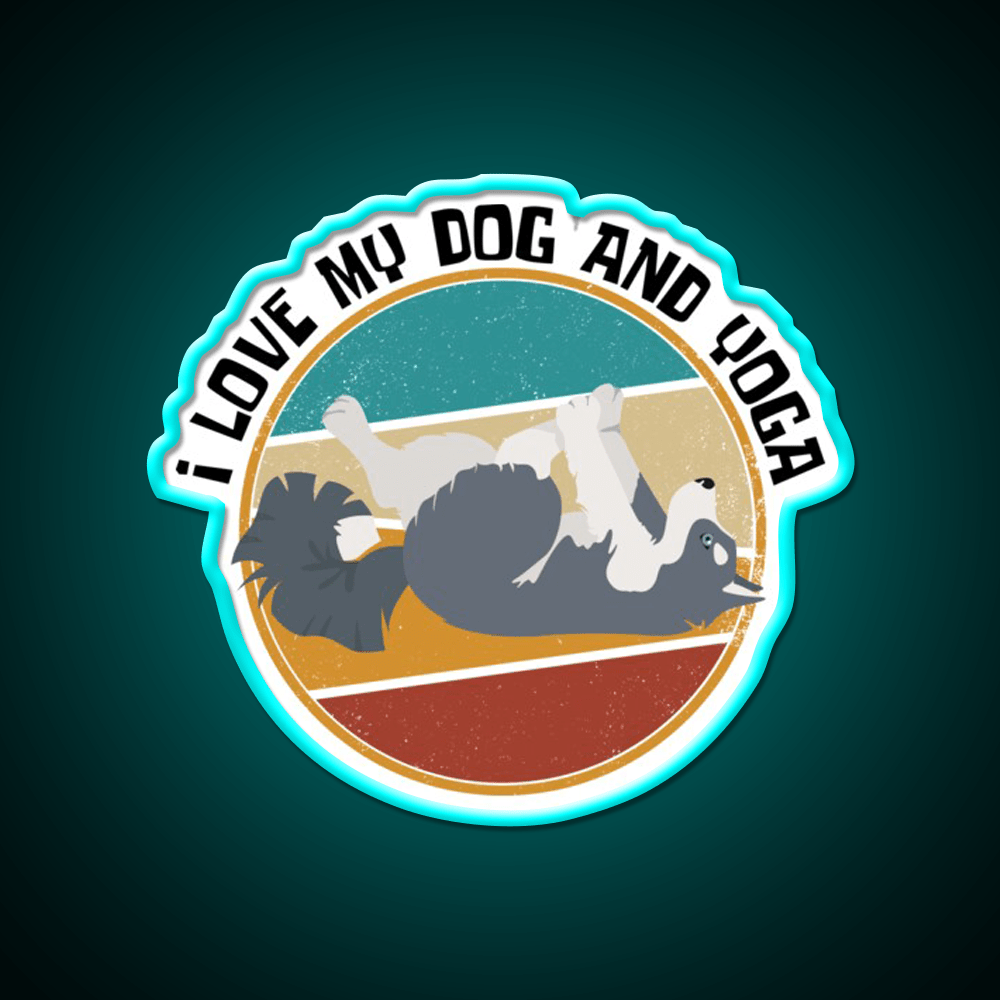 Yoga Lifestyle Yoga And Dog Yoga Led Neon Sign Yoga Studio Rgb Color - Shineneon