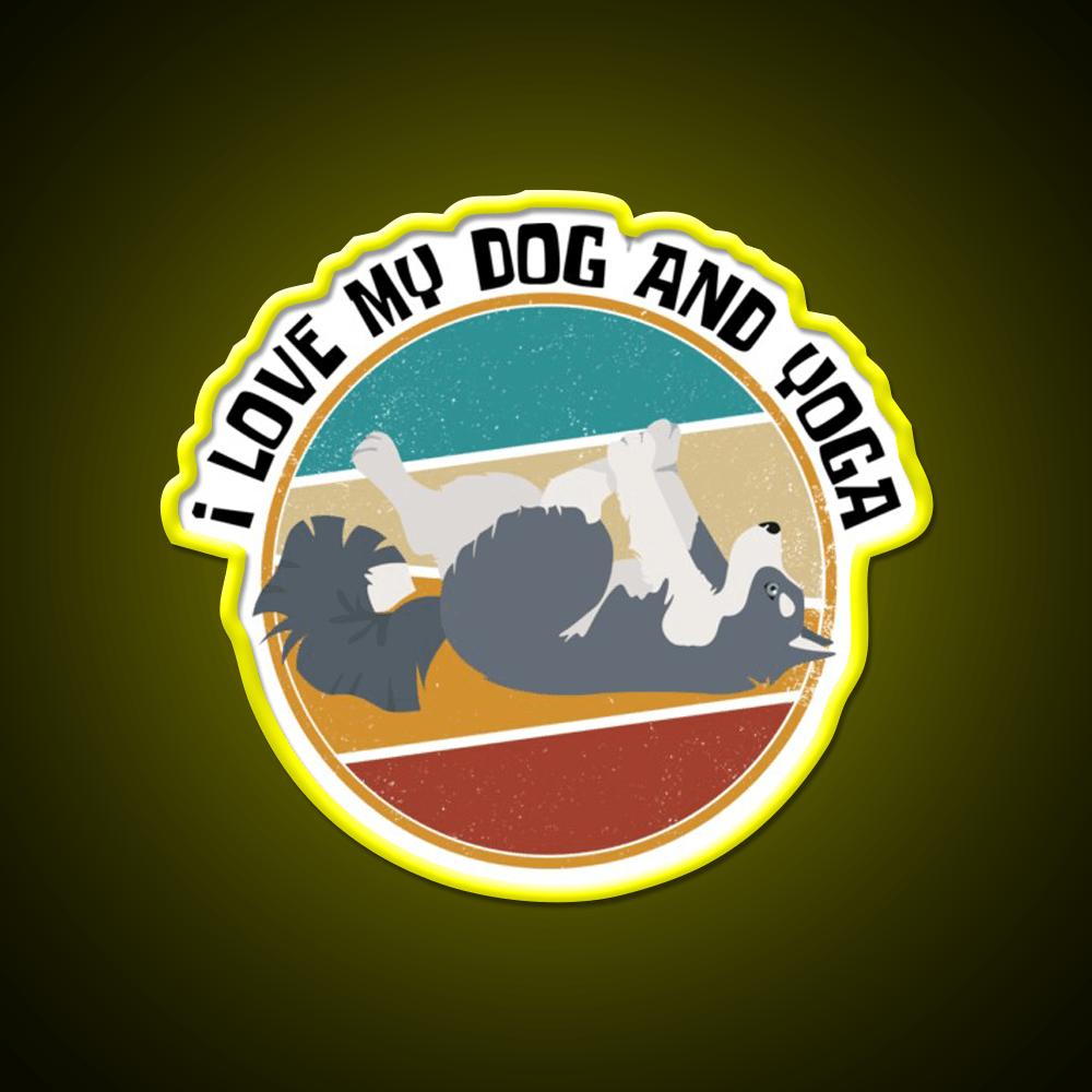 Yoga Lifestyle Yoga And Dog Yoga Led Neon Sign Yoga Studio Rgb Color - Shineneon