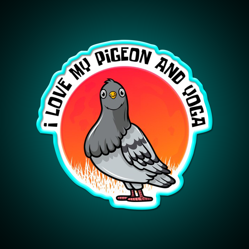 Yoga Lifestyle Yoga And Pigeon Yoga Led Neon Sign Rgb Color