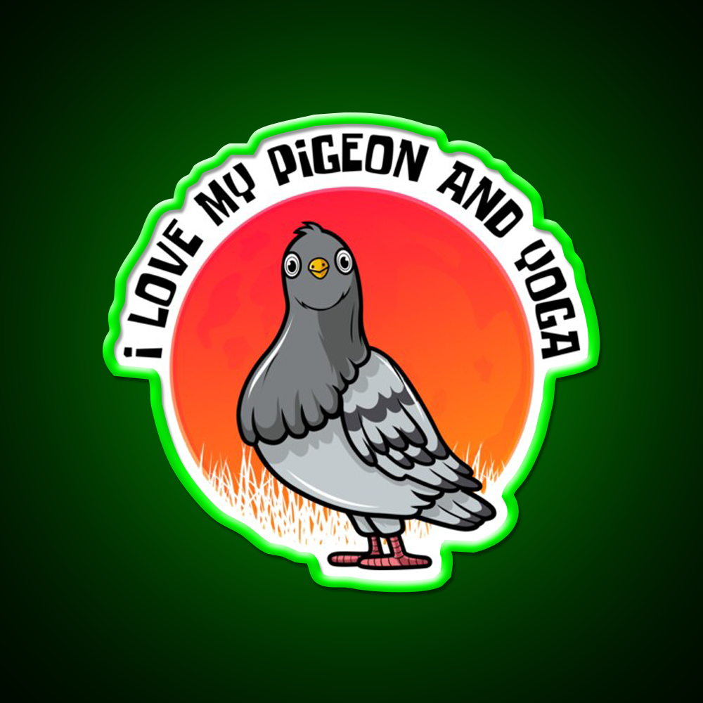 Yoga Lifestyle Yoga And Pigeon Yoga Led Neon Sign Rgb Color