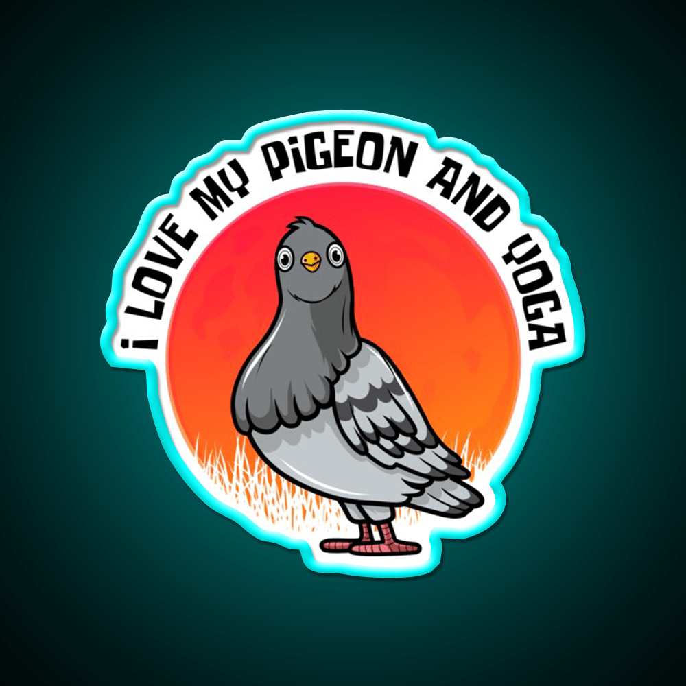 Yoga Lifestyle Yoga And Pigeon Yoga Led Neon Sign Rgb Color - Shineneon