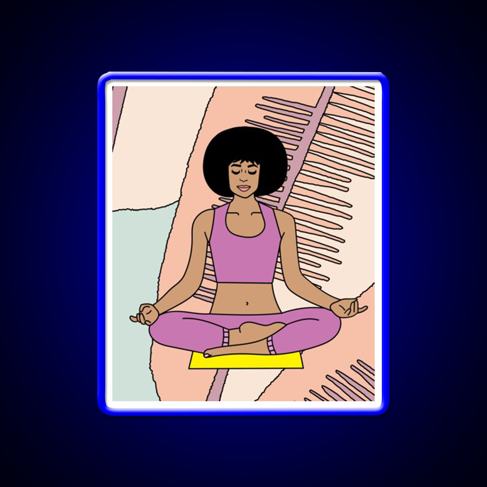 Yoga Meditation Relaxation Yoga Led Neon Sign Rgb Color