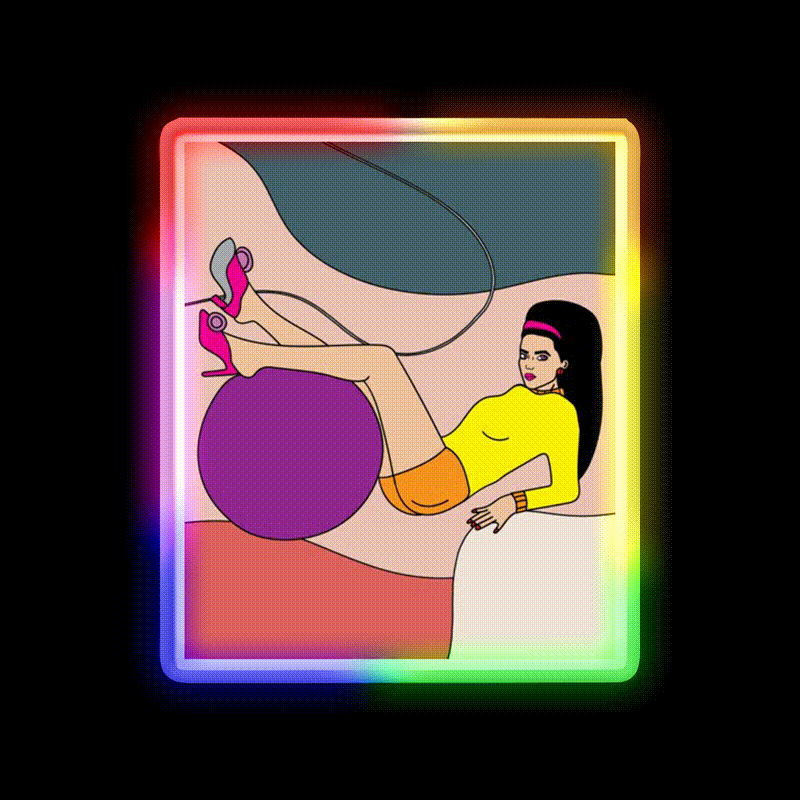 Yoga Meditation Relaxation Yoga Led Neon Sign For Yoga Practice Rgb Color