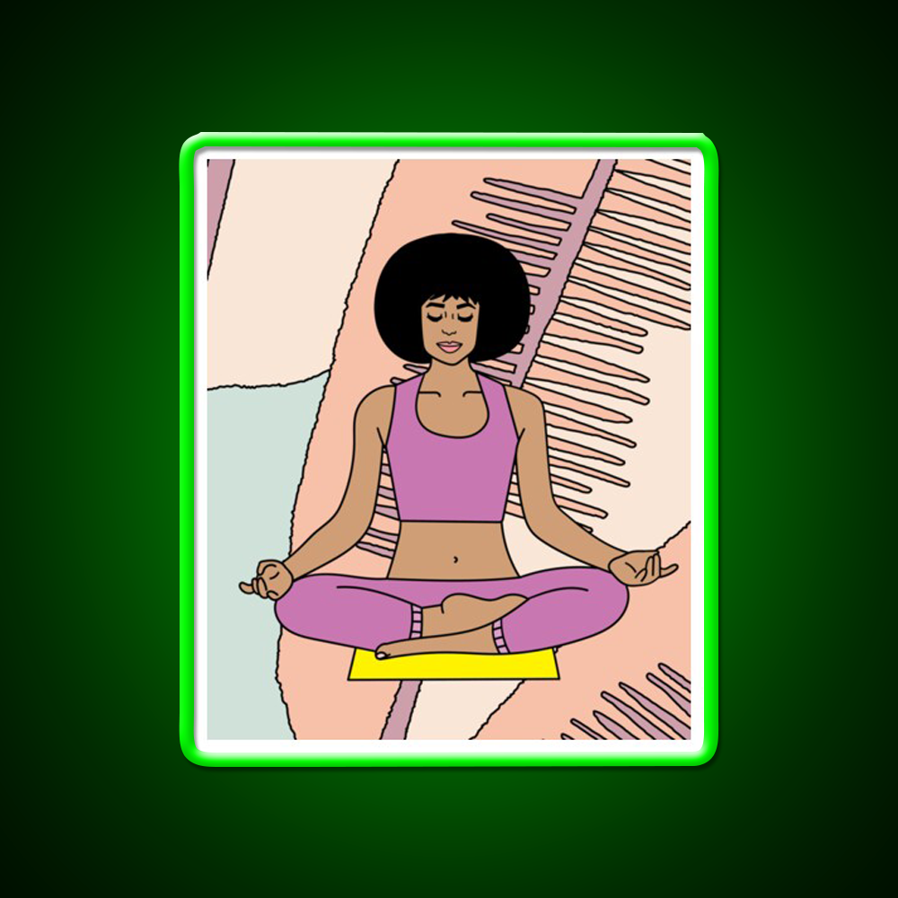 Yoga Meditation Relaxation Yoga Led Neon Sign Rgb Color