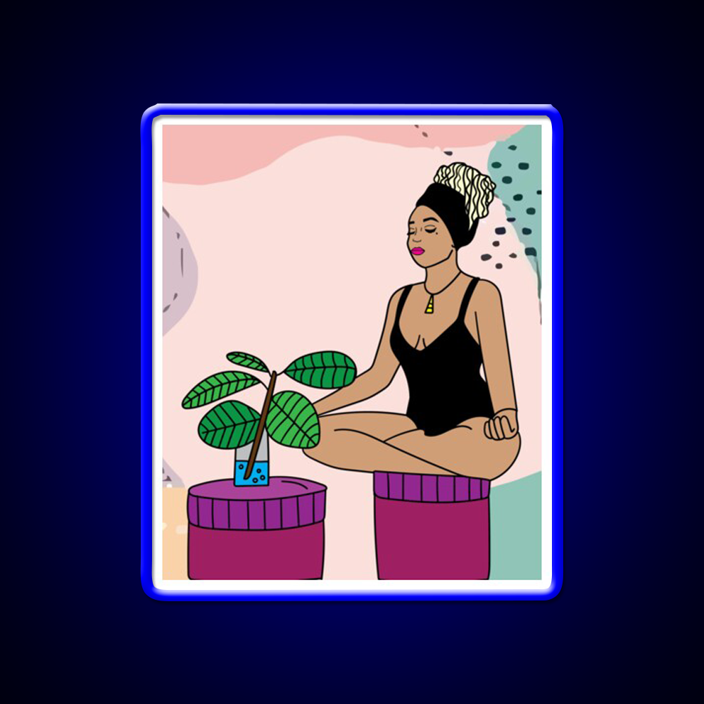 Yoga Meditation Relaxation Yoga Led Neon Sign Neon Decor Rgb Color