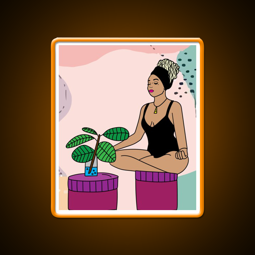 Yoga Meditation Relaxation Yoga Led Neon Sign Neon Decor Rgb Color