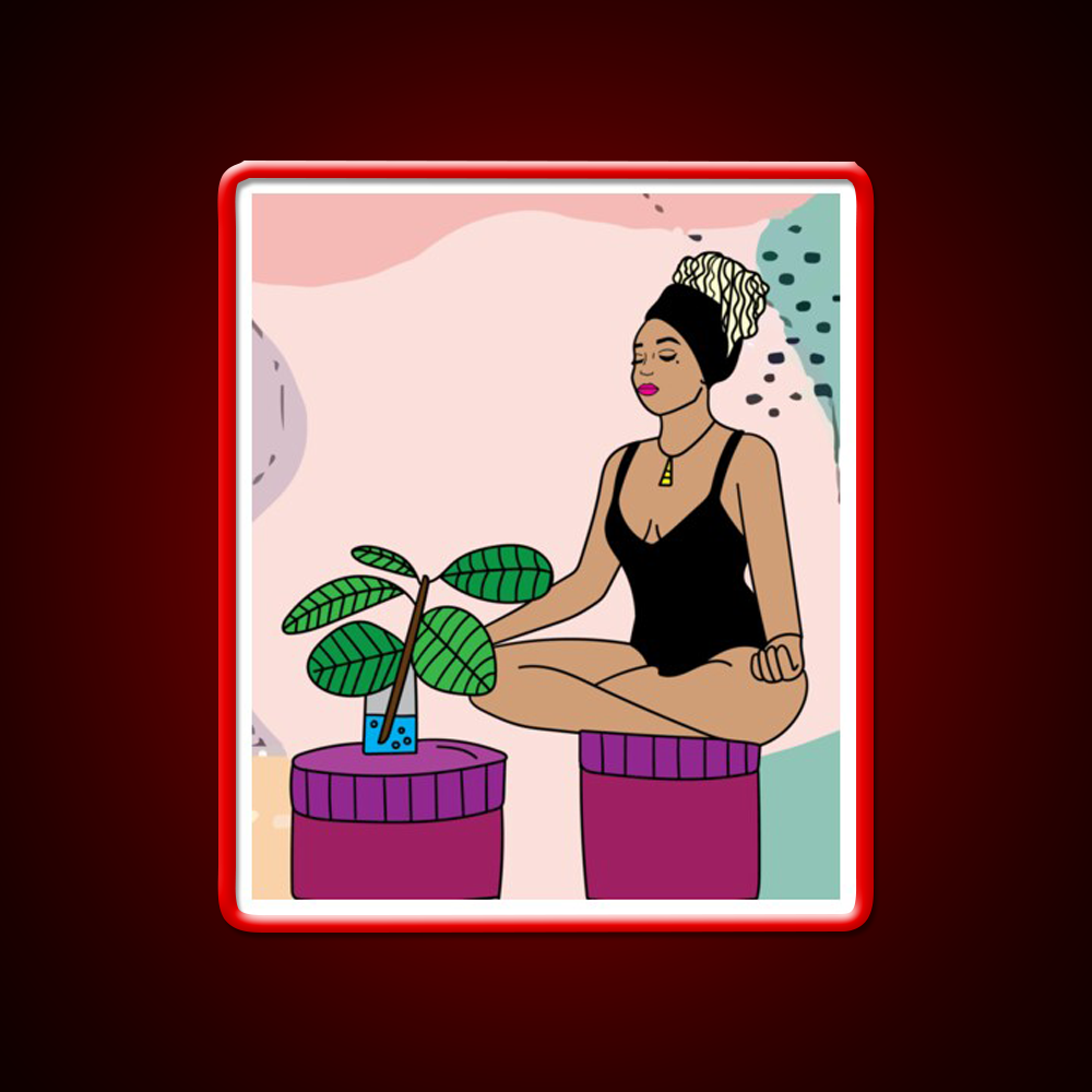 Yoga Meditation Relaxation Yoga Led Neon Sign Neon Decor Rgb Color