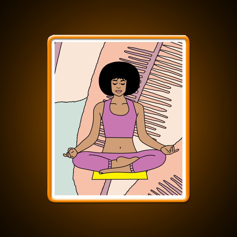 Yoga Meditation Relaxation Yoga Led Neon Sign Rgb Color