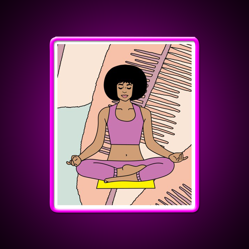 Yoga Meditation Relaxation Yoga Led Neon Sign Rgb Color