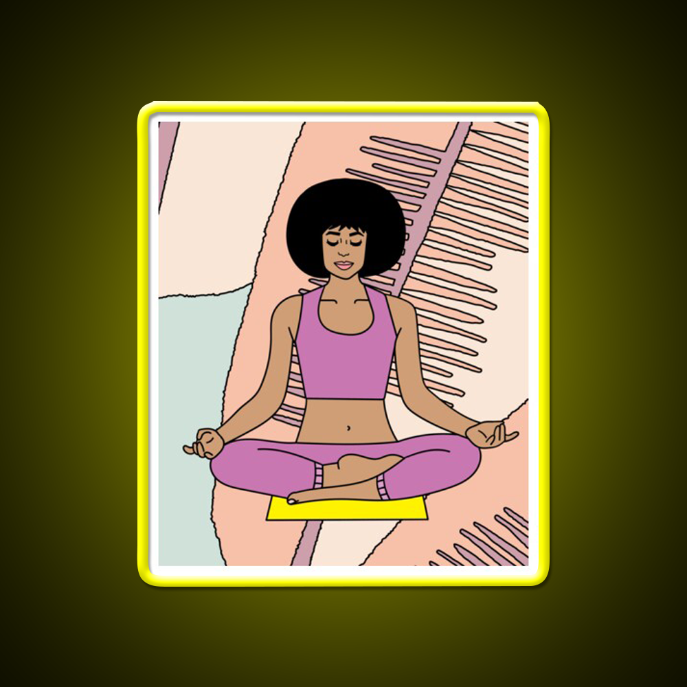 Yoga Meditation Relaxation Yoga Led Neon Sign Rgb Color