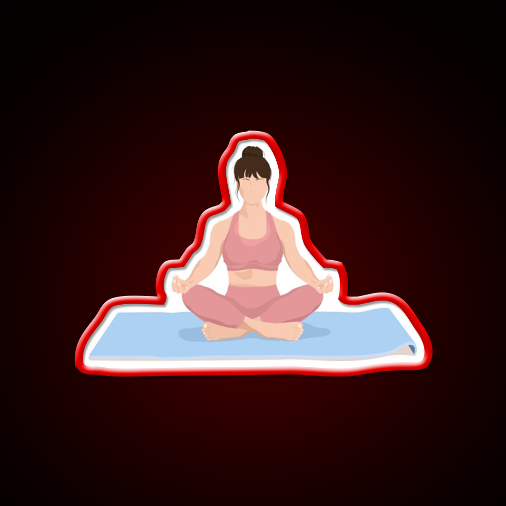 Yoga Meditation Yoga Led Neon Sign For Wellness Space Rgb Color