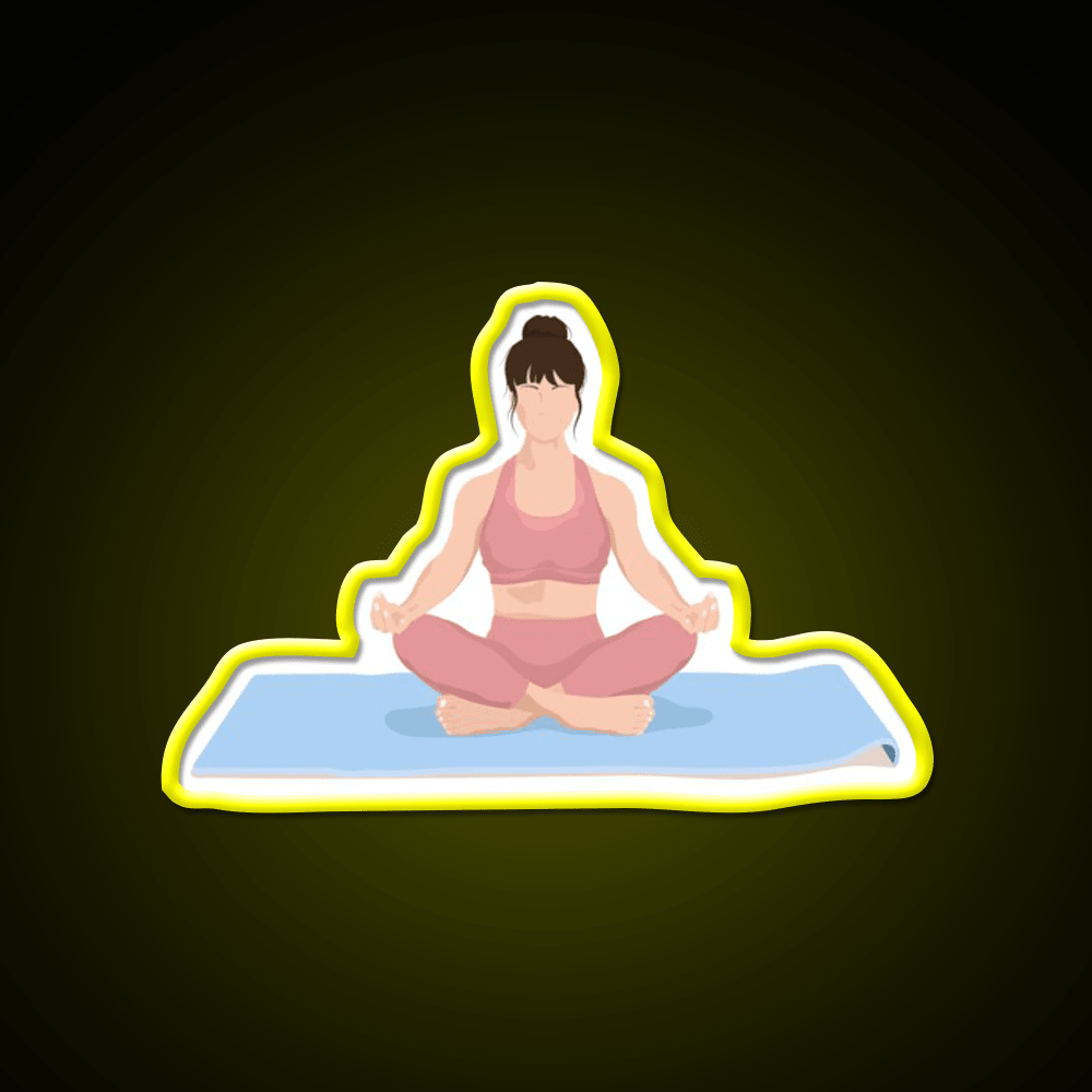 Yoga Meditation Yoga Led Neon Sign For Wellness Space Rgb Color - Shineneon