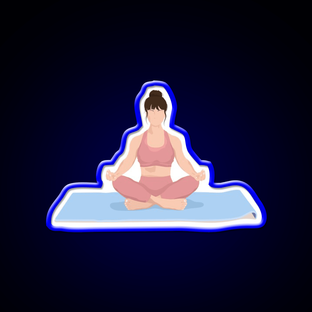 Yoga Meditation Yoga Led Neon Sign For Wellness Space Rgb Color - Shineneon