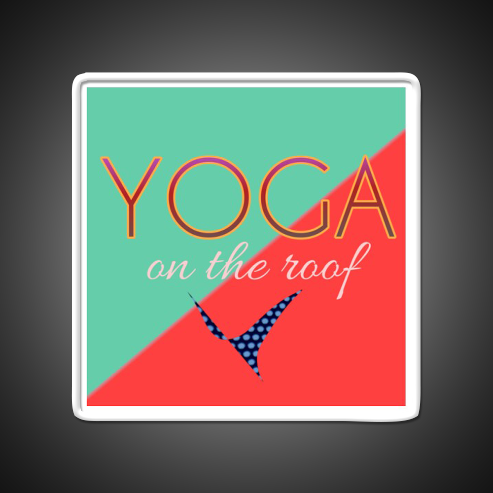Yoga On The Roog Yoga Led Neon Sign For Wellness Space Rgb Color