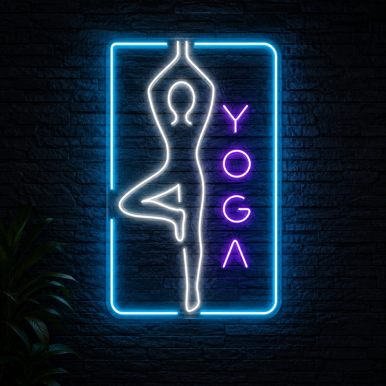 Yoga Pose LED Neon Sign - 01 Original Product Image