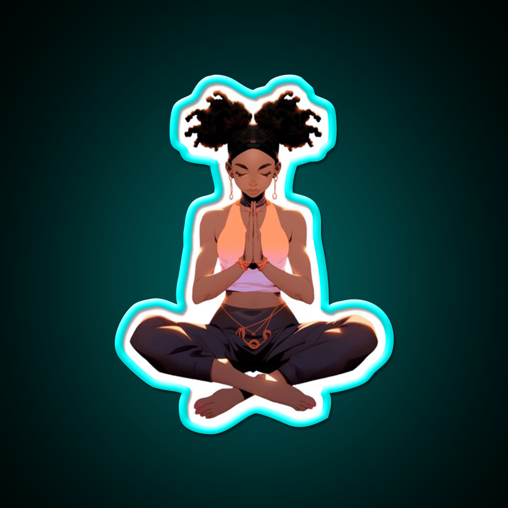 Yoga Pose Yoga Led Neon Sign For Wellness Space Neon Decor Rgb Color