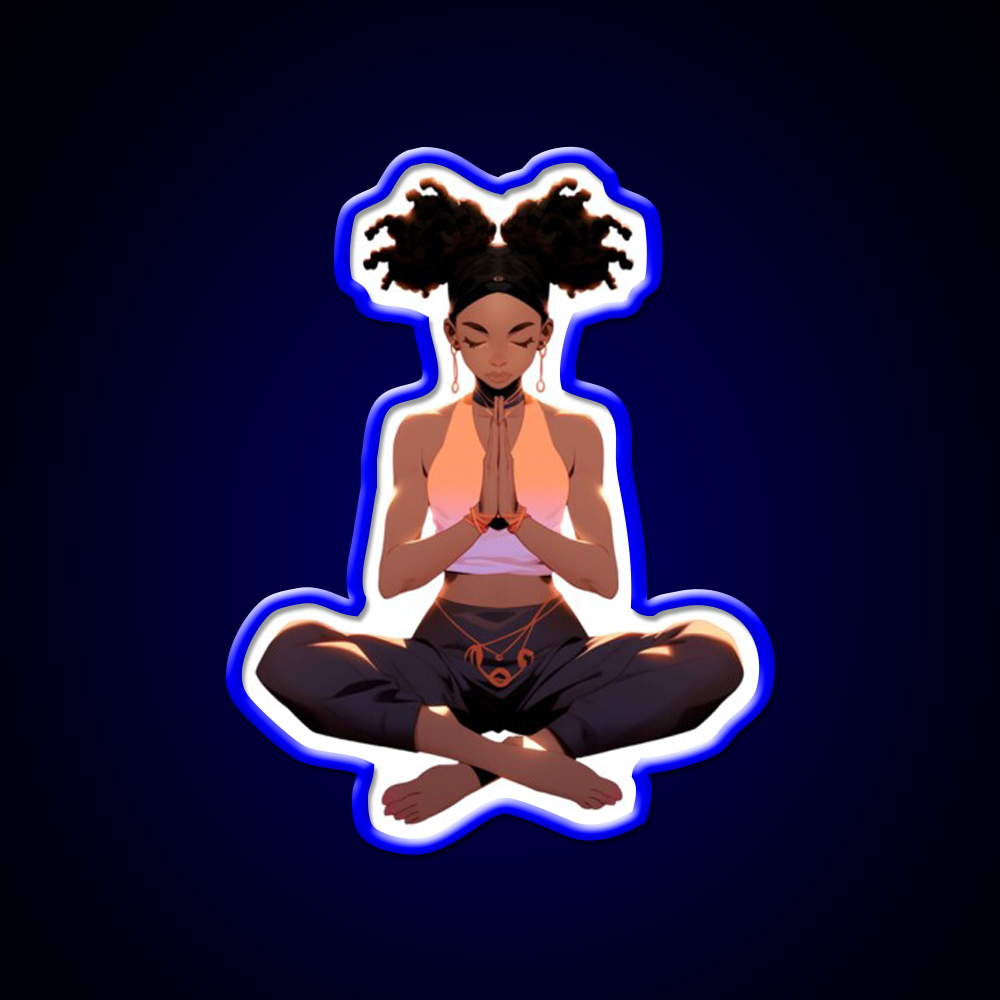 Yoga Pose Yoga Led Neon Sign For Wellness Space Neon Decor Rgb Color