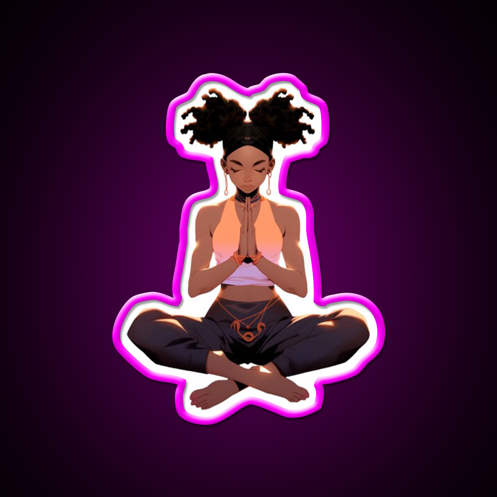 Yoga Pose Yoga Led Neon Sign For Wellness Space Neon Decor Rgb Color