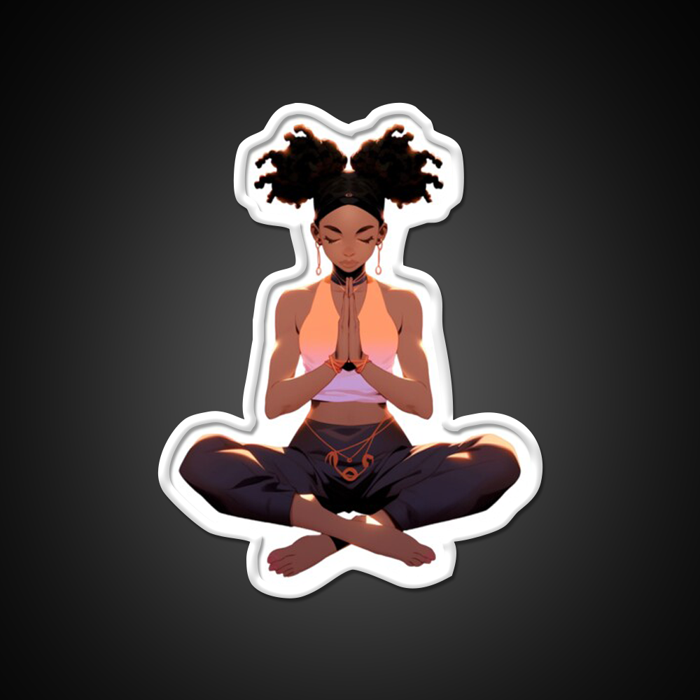 Yoga Pose Yoga Led Neon Sign For Wellness Space Neon Decor Rgb Color