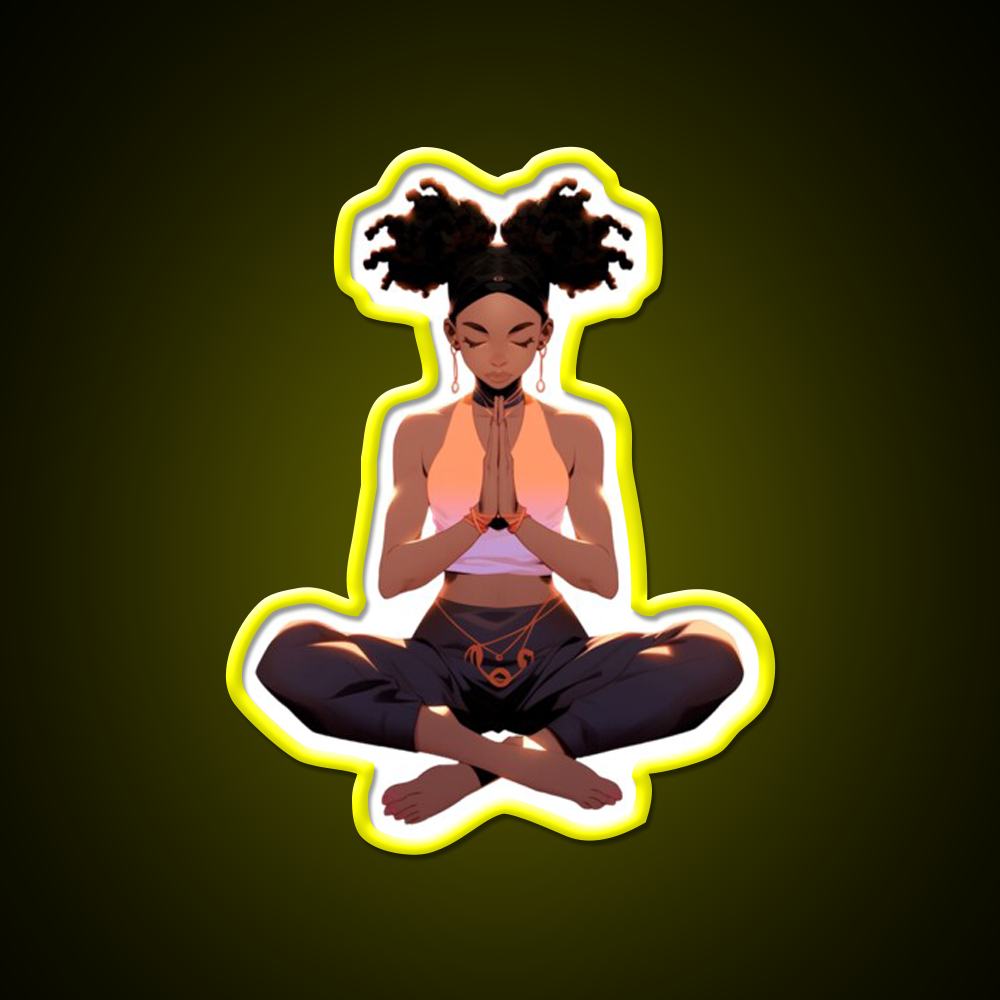 Yoga Pose Yoga Led Neon Sign For Wellness Space Neon Decor Rgb Color