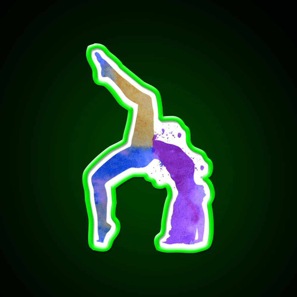 Yoga Pose Yoga Led Neon Sign For Wellness Space Wall Sign Rgb Color - Shineneon