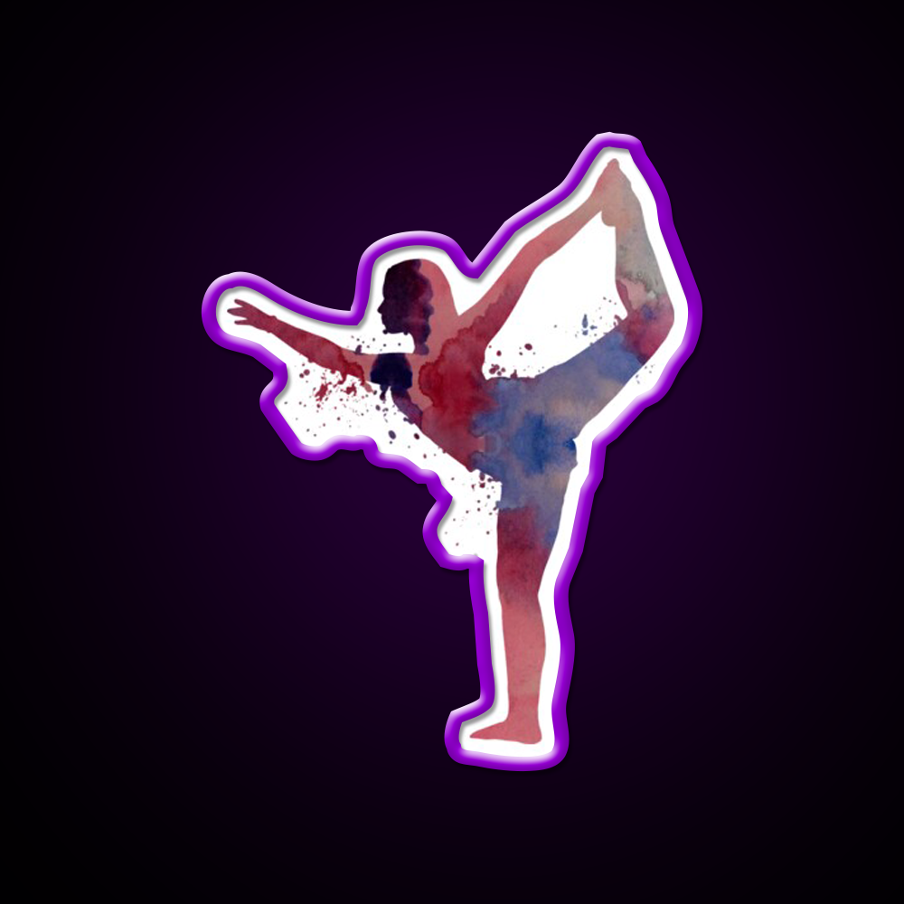 Yoga Pose Yoga Led Neon Sign For Wellness Space Yoga Studio Rgb Color