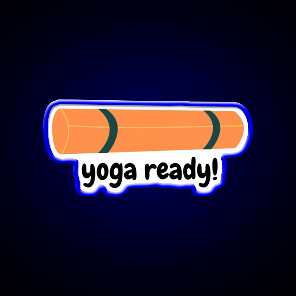 Yoga Ready Yoga Led Neon Sign For Wellness Space Yoga Studio Rgb Color