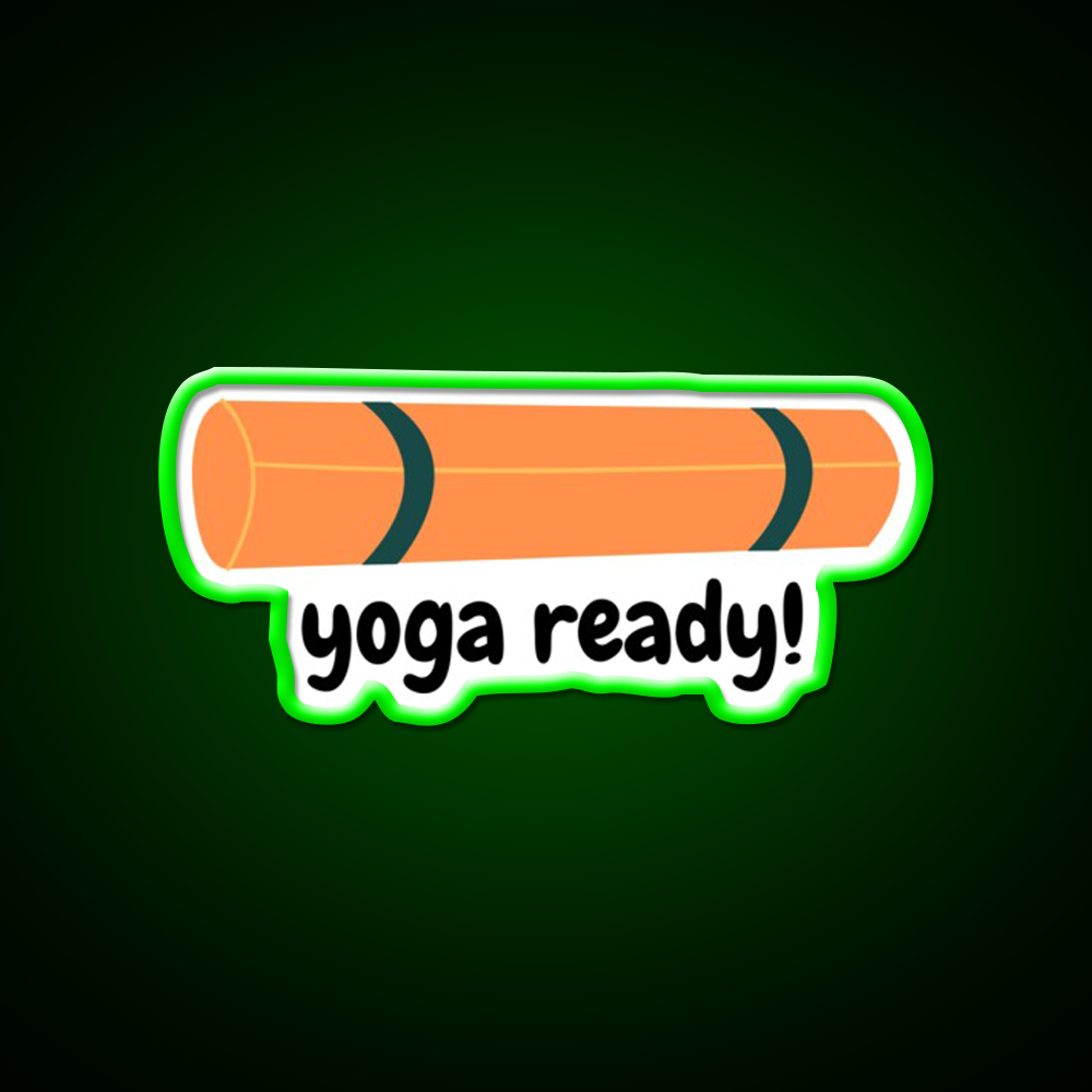Yoga Ready Yoga Led Neon Sign For Wellness Space Yoga Studio Rgb Color