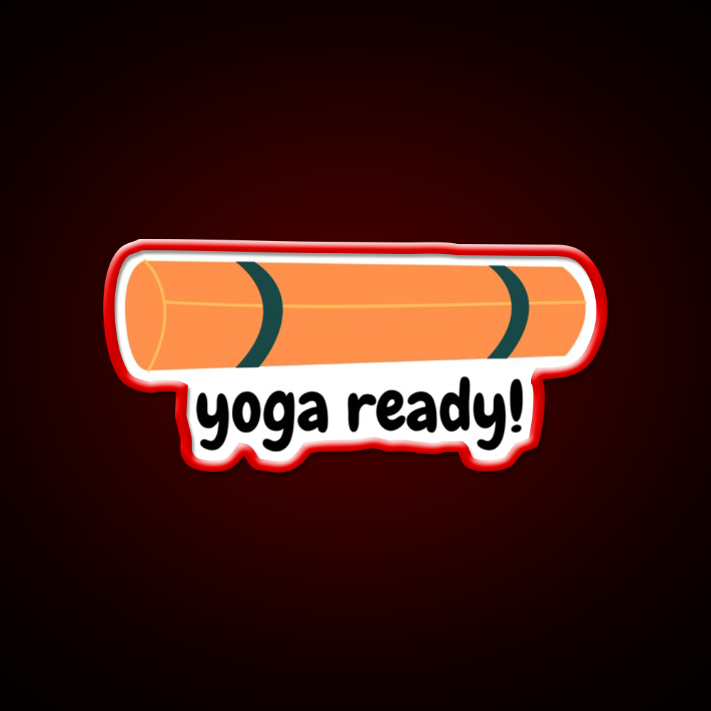 Yoga Ready Yoga Led Neon Sign For Wellness Space Yoga Studio Rgb Color
