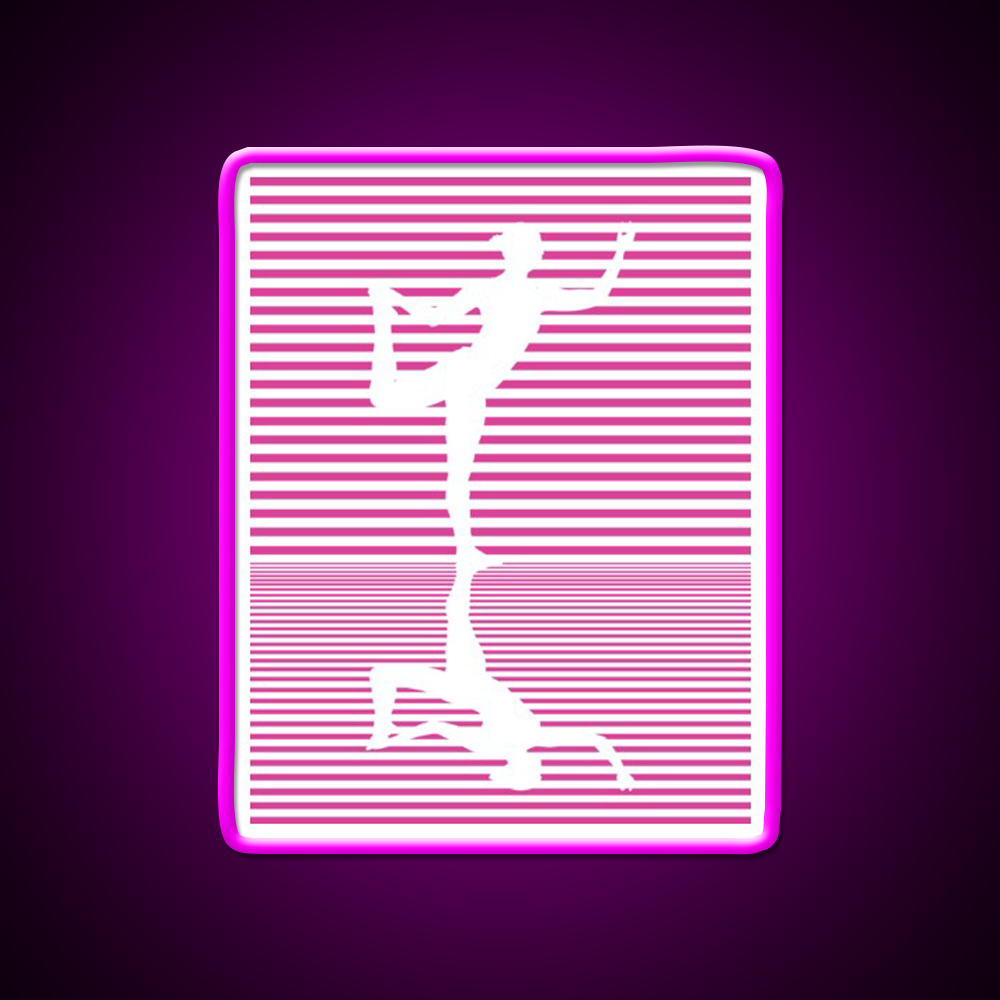 Yoga Reflection Natarajasana Dance Pose Asana Yoga Led Neon Sign Rgb Color