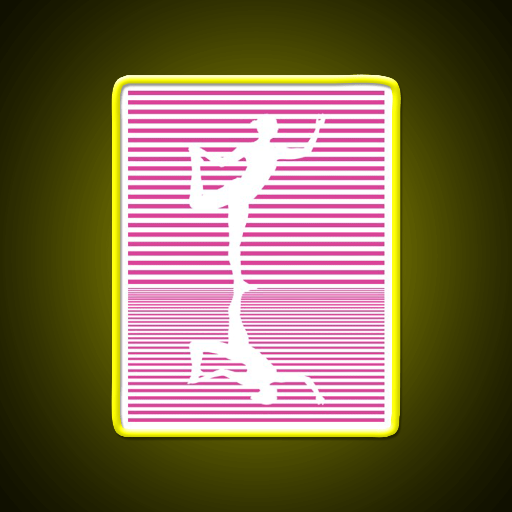 Yoga Reflection Natarajasana Dance Pose Asana Yoga Led Neon Sign Rgb Color - Shineneon