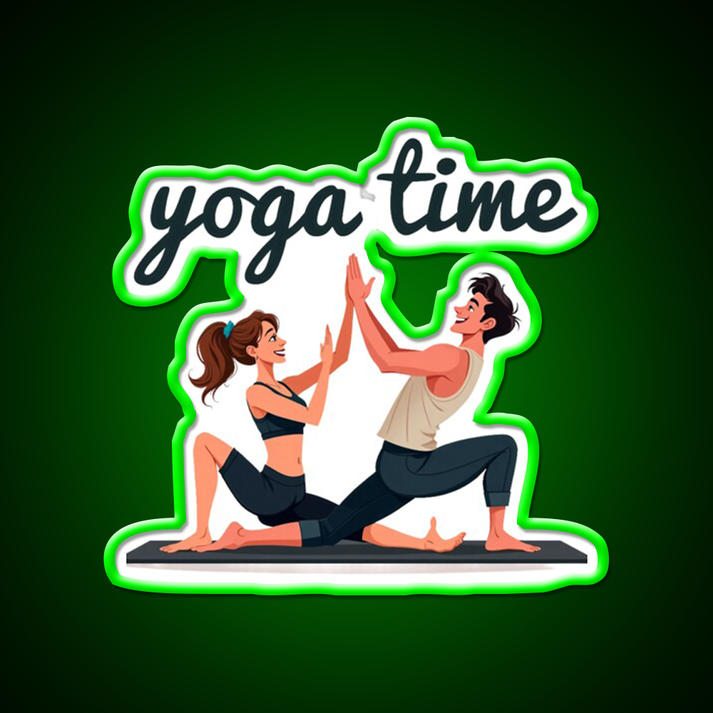 Yoga Time Yoga Led Neon Sign For Wellness Space Rgb Color