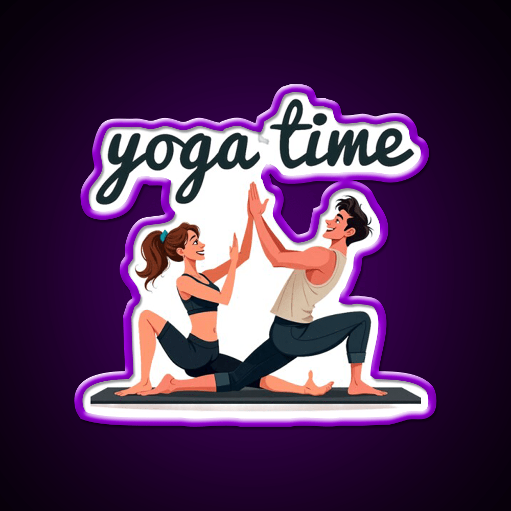 Yoga Time Yoga Led Neon Sign For Wellness Space Rgb Color - Shineneon