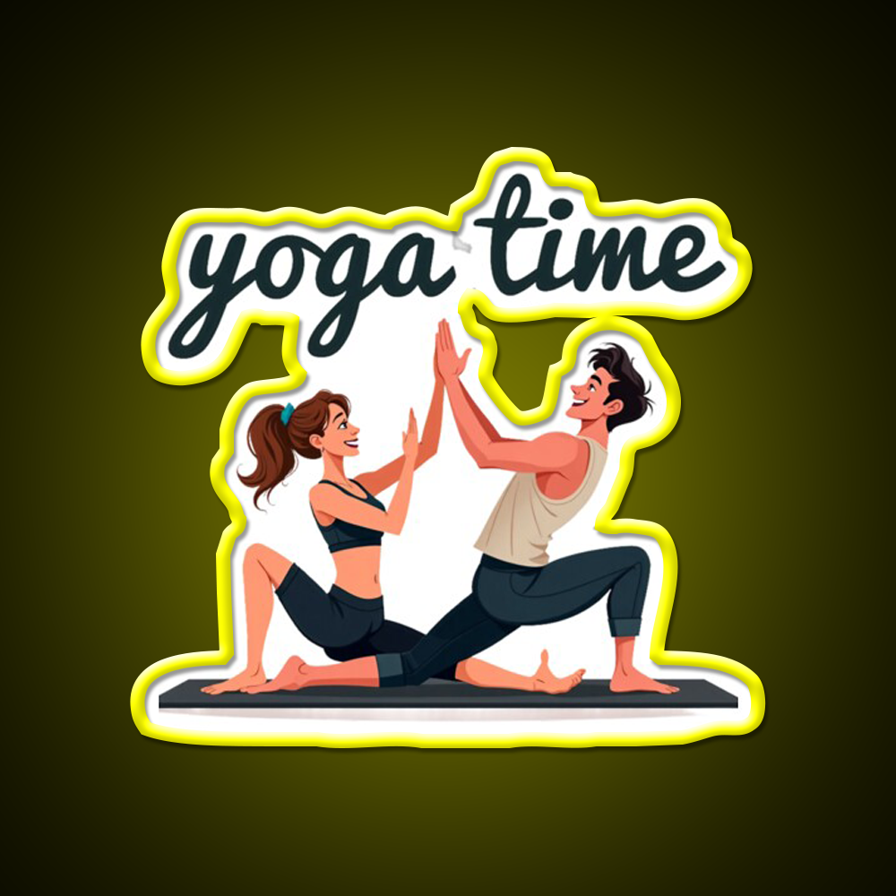 Yoga Time Yoga Led Neon Sign For Wellness Space Rgb Color
