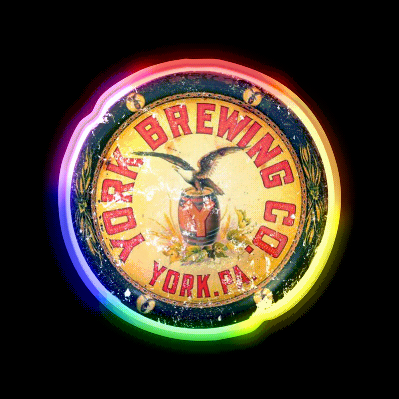 York Beer Bar Decor Led Neon Sign Rgb Color - LED neon sign close-up detail