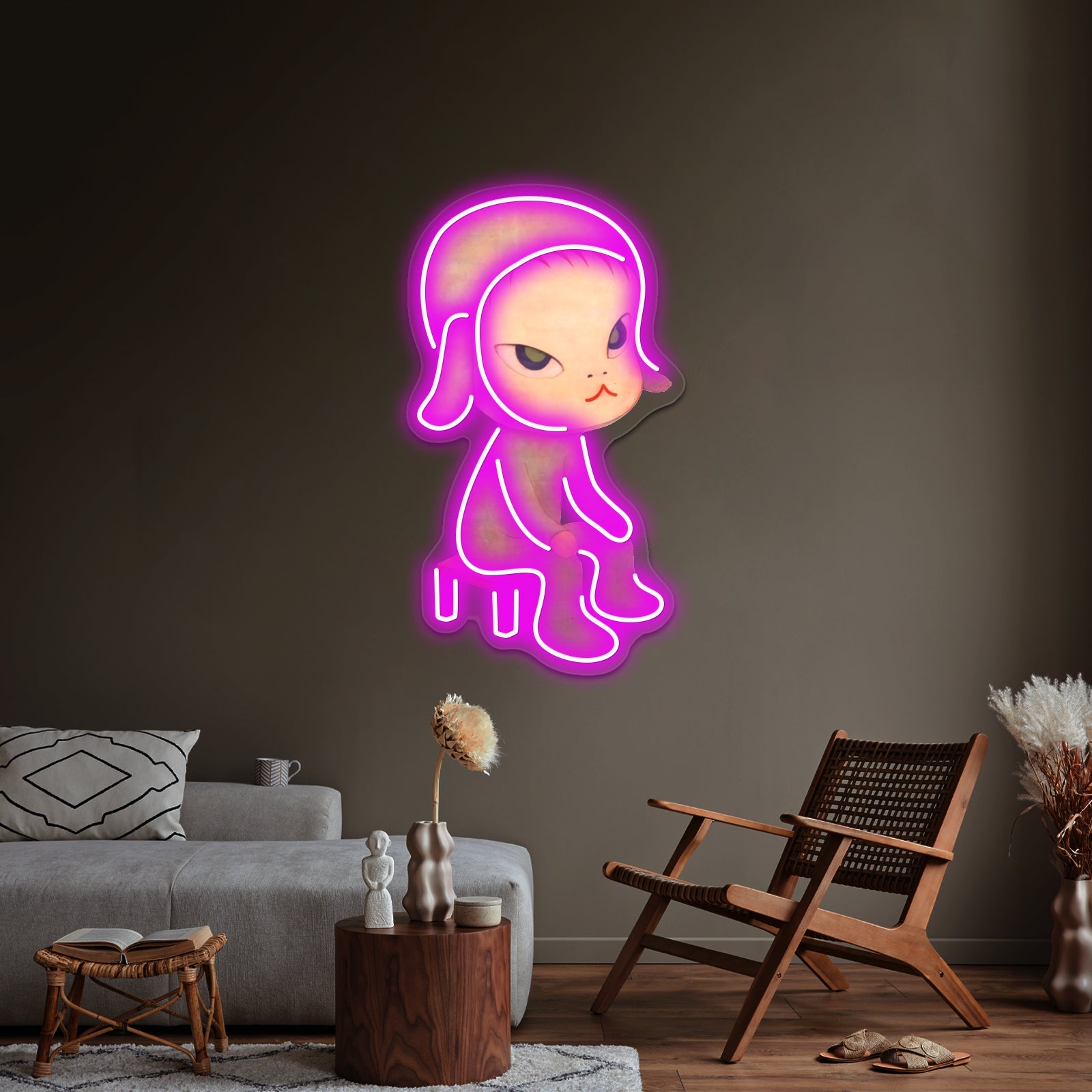 Yoshitomo Nara Pop Art Oshitomo Nara Artwork Led Neon Signs | Shineneon